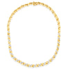 10K Yellow Gold 1 cttw Diamond Riviera Statement Pendant Necklace (J-K, I2-I3)
