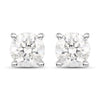 0.80 Carat Genuine White Diamond 14K White Gold Earrings