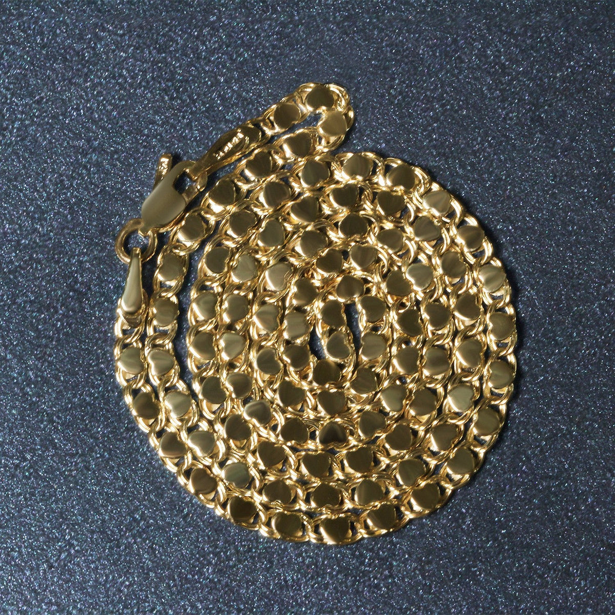 Cadena Corazón de Oro Amarillo de 14k y 2.9mm