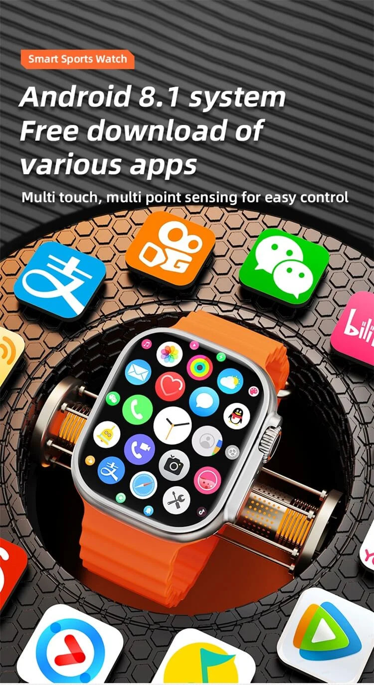 Android Watch Ultra 2 — умные часы на базе ОС Android со встроенной камерой, 5G, GPS, Wi-Fi, Bluetooth 