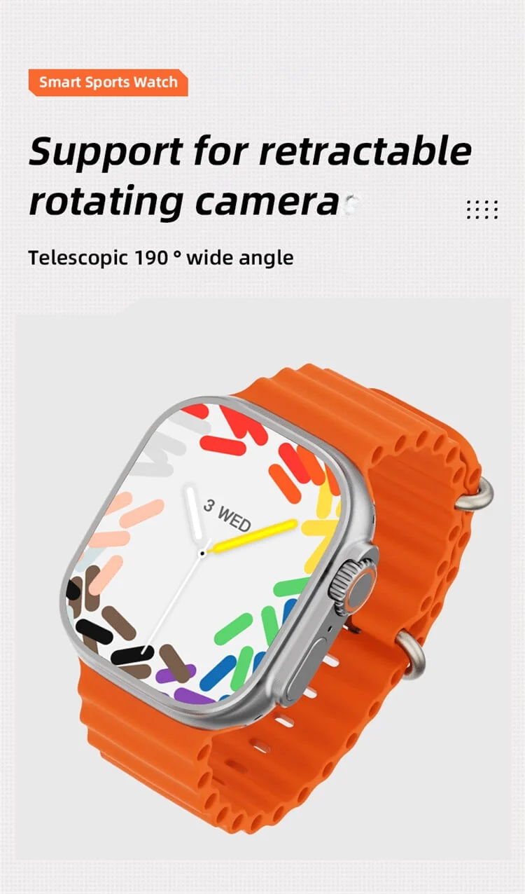 Android Watch Ultra 2 — умные часы на базе ОС Android со встроенной камерой, 5G, GPS, Wi-Fi, Bluetooth 