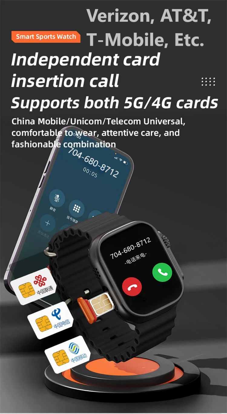Android Watch Ultra 2 — умные часы на базе ОС Android со встроенной камерой, 5G, GPS, Wi-Fi, Bluetooth 