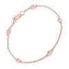 0.45 Carat Genuine Morganite .925 Sterling Silver Bracelet