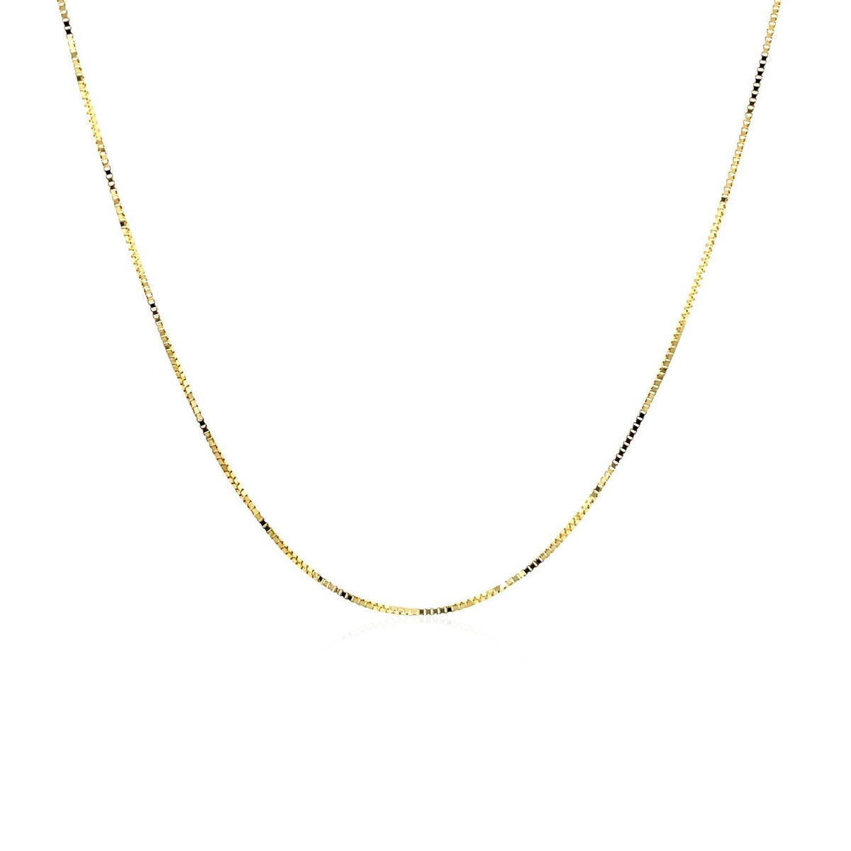 Cadena Clásica de Oro Amarillo de 14k, 0.45mm