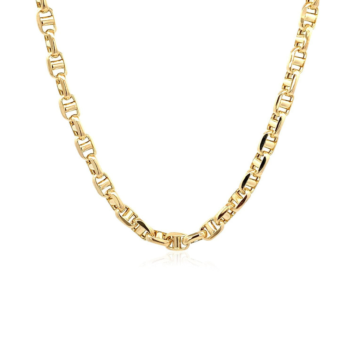 Cadena Ancla de Oro Amarillo 14k de 4.5mm
