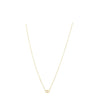 14k Yellow Gold Pearl Evil Eye Necklace