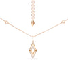 14K Yellow Gold 1/4 Cttw Diamond Double Triangle Geometric 18