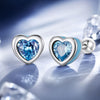 925 Sterling Silver Earrings with Pavé Setting and Enamel for Women