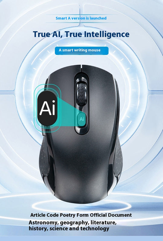 Intelligent Wireless AI Mouse – Dual Mode Precision and Versatility