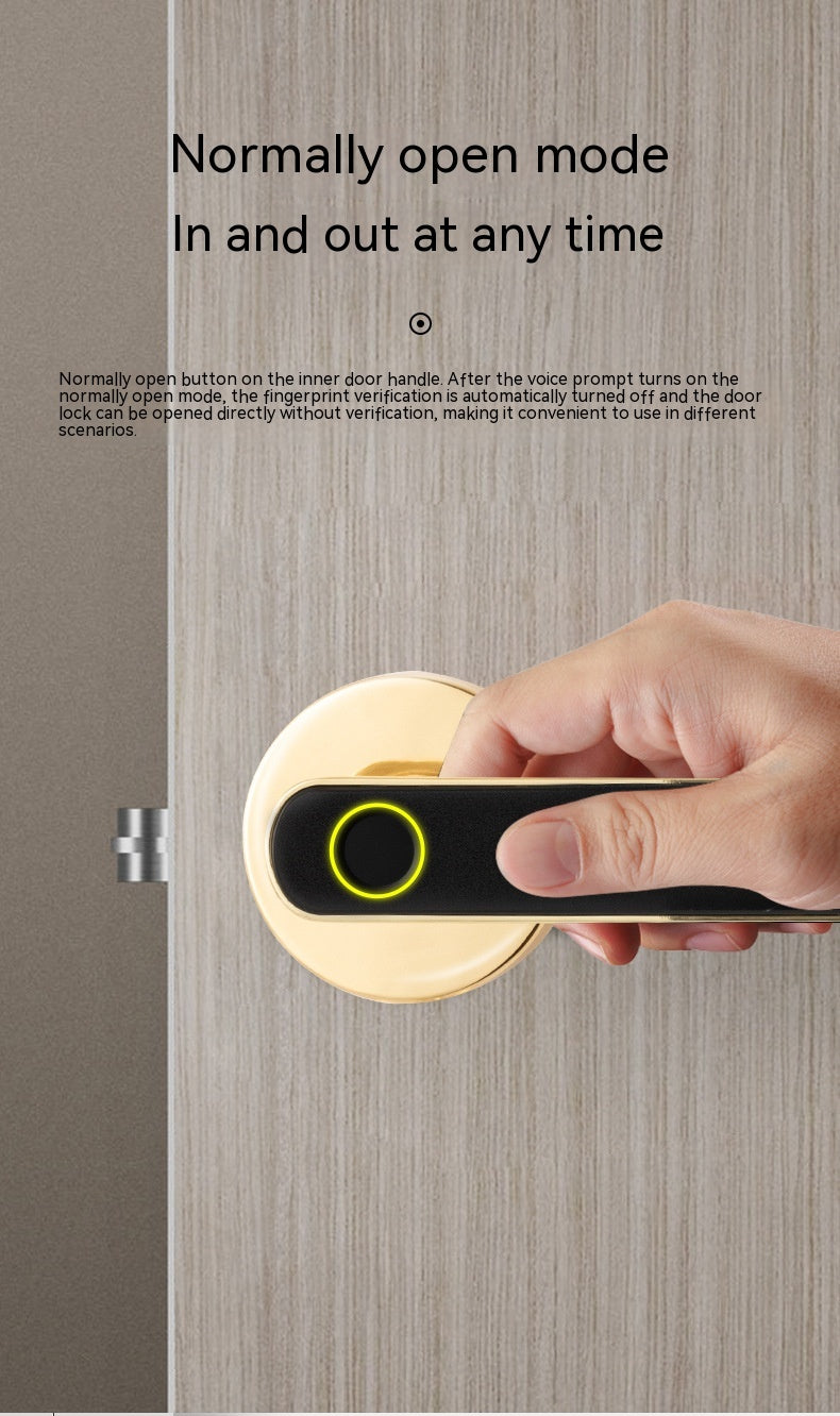 Smart Fingerprint Lock - App Connectivity, Password (Code), Physical Key - Gateways Available