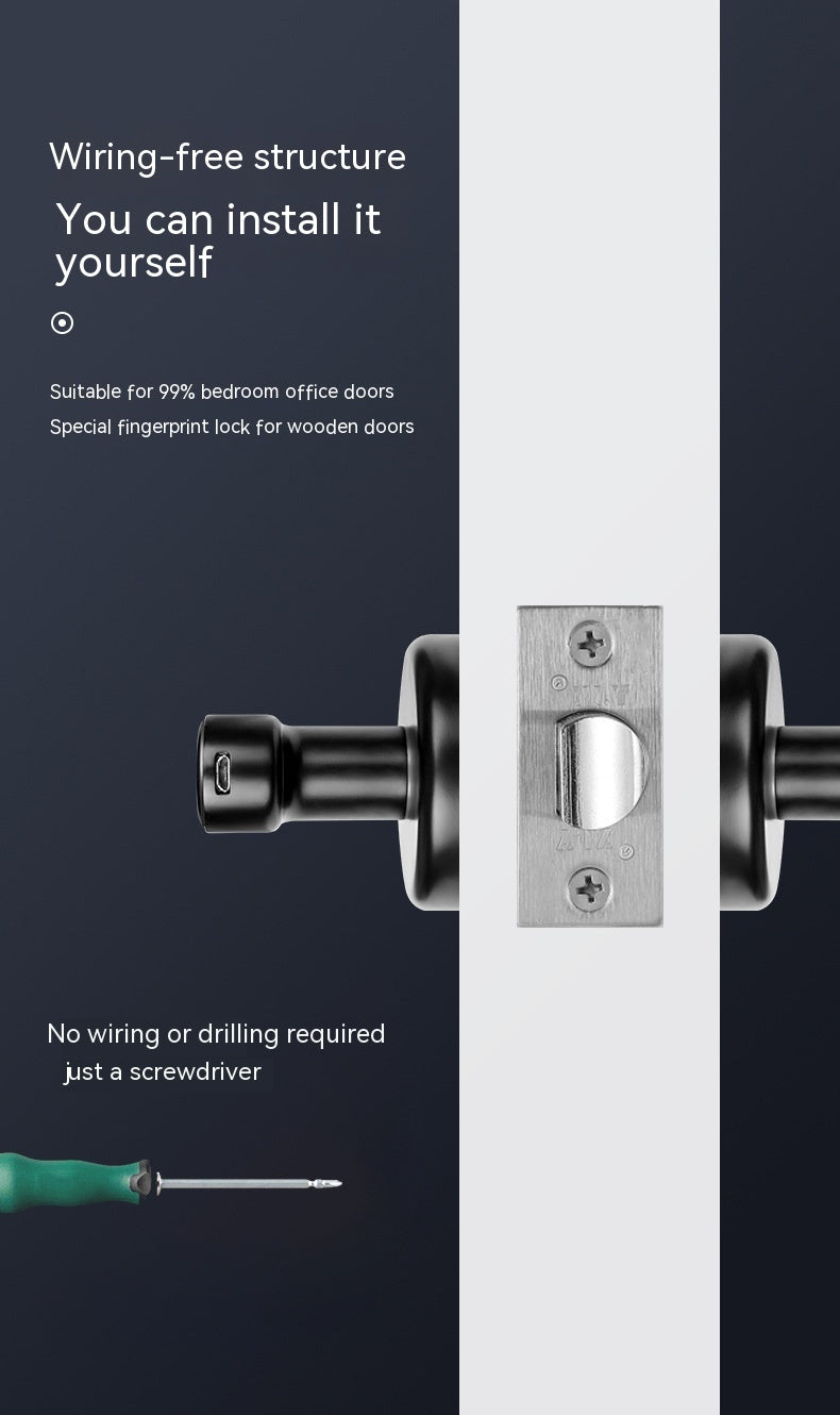 Smart Fingerprint Lock - App Connectivity, Password (Code), Physical Key - Gateways Available