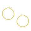 14k Yellow Gold Polished Hoop Earrings (30 mm)