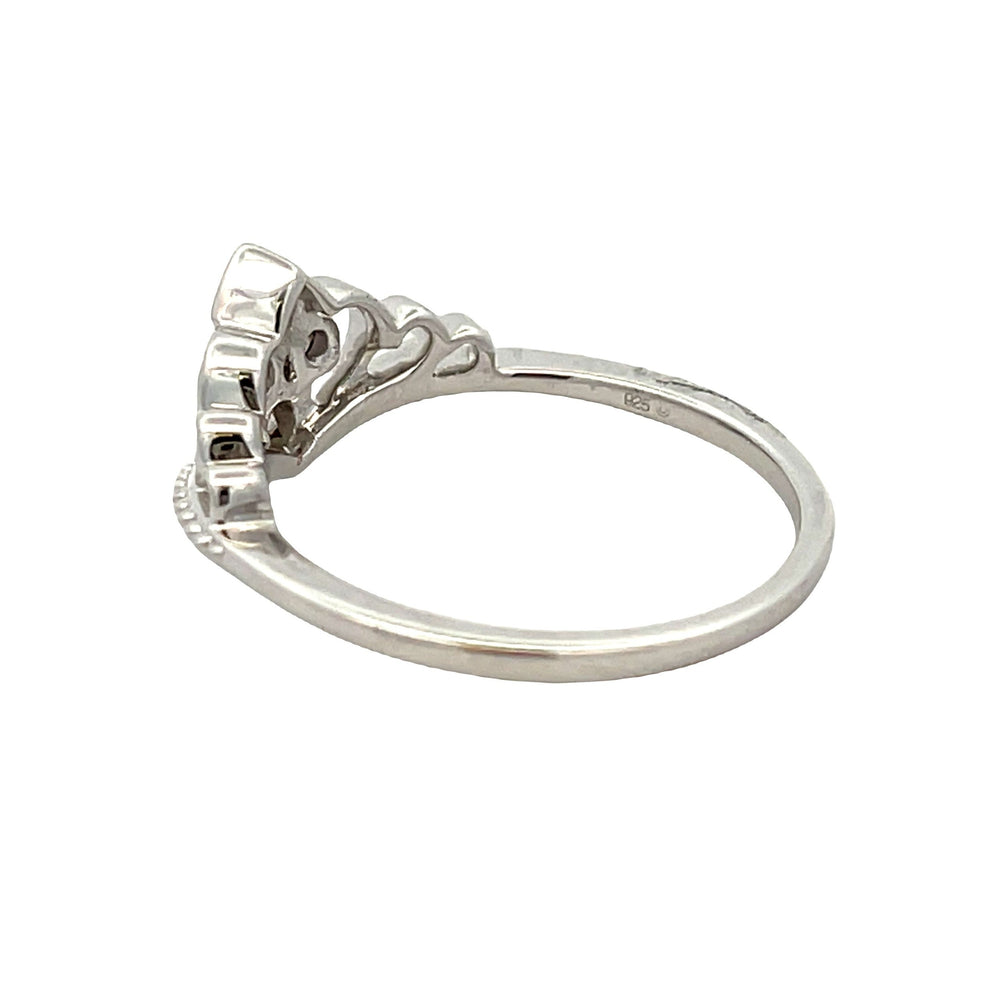 Genuine .17ct Diamond Ring Sterling Silver