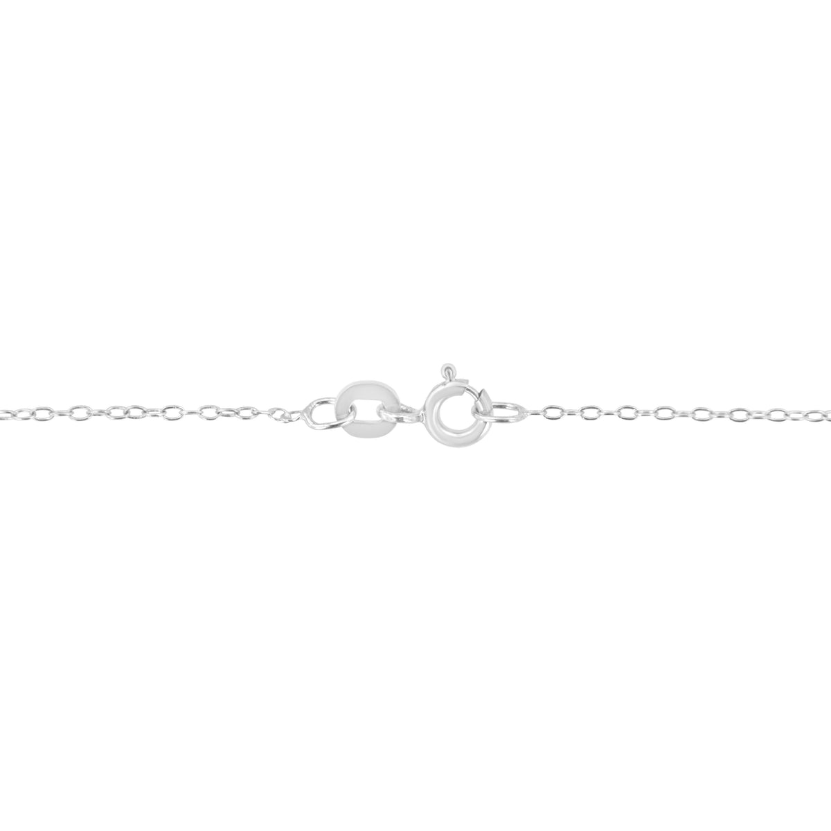 Collar con dije de plata esterlina .925 con diseño de corazón abierto tipo halo de 1,0 quilates de peso total, diamantes (color I-J, claridad I1-I2), 45,7 cm