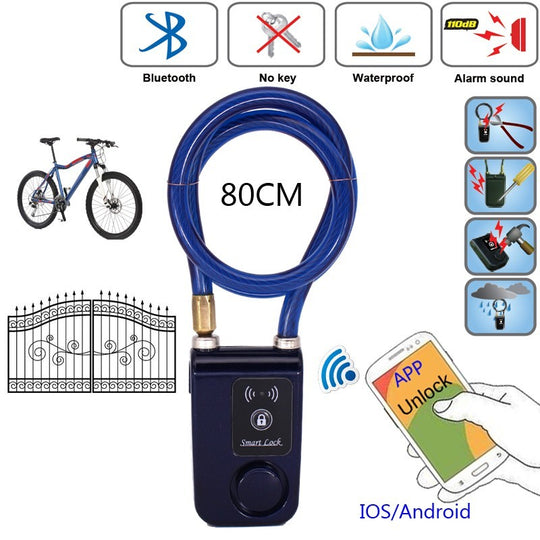 Wireless Bluetooth Smart Lock with Tamper Alarm & Phone Notifications - Unlock by Smart APP