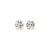 2 cttw Certified IGI Lab Grown Round Diamond Stud Earrings 14k Yellow Gold (G/VS2)