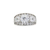 Natural Cubic Zirconium CZ SS Bridal Sterling Silver