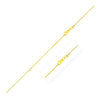 Extendable Box Chain in 14k Yellow Gold (0.7mm)
