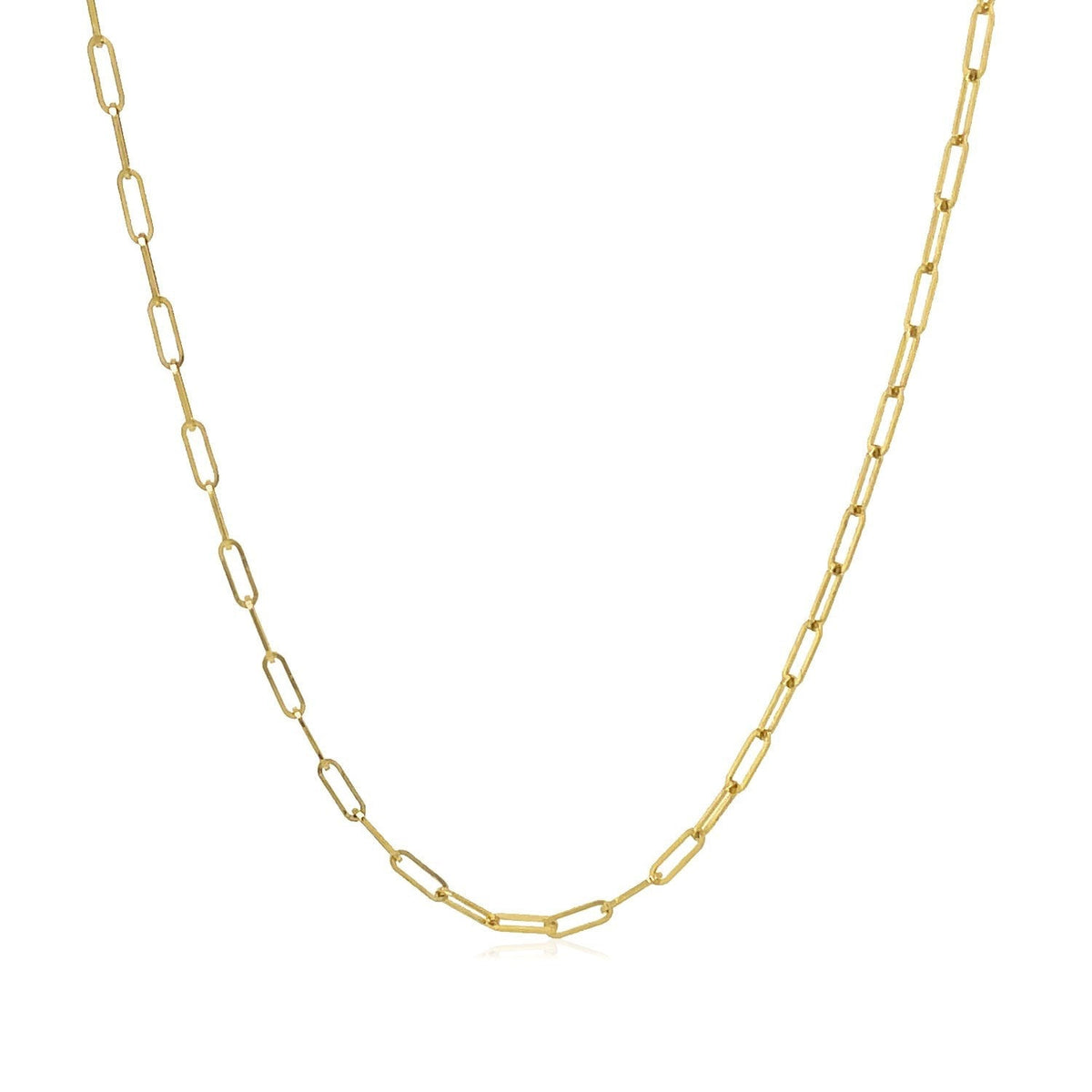 Cadena de eslabones de oro amarillo de 18K (1.50 mm)