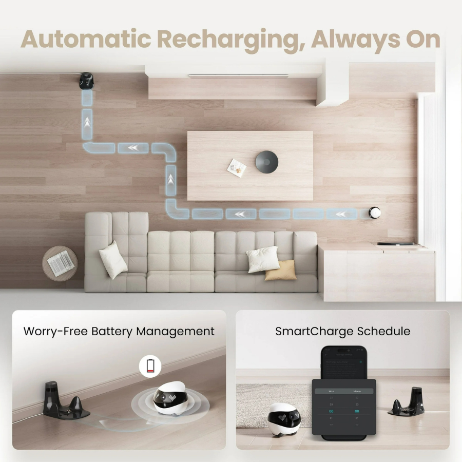 Enabot EBO Air 2 (EB1304312) Pet 2K Indoor Security Camera Movable Home Robot (NEW)