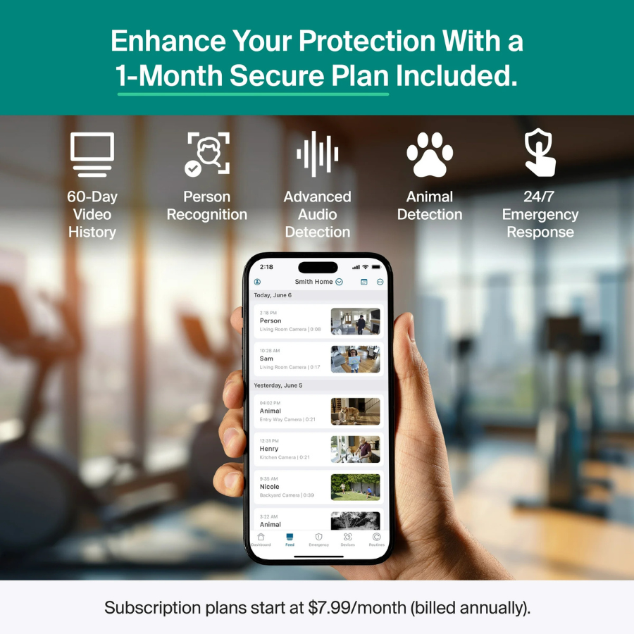 Arlo (VMC3070-100NAS) Essential Indoor Security Camera 3-го поколения (2025), белый (НОВИНКА)