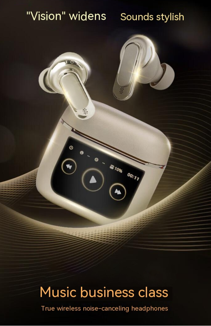 Tour Pro 2: True Wireless Earbuds with Smart Touch-Screen Case