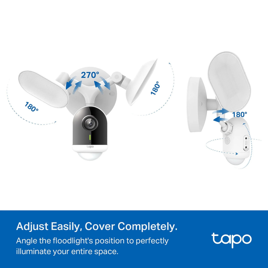 TP-Link Tapo Wired (TC53) Погодоустойчивый прожектор с камерой 2K, белый (НОВИНКА)
