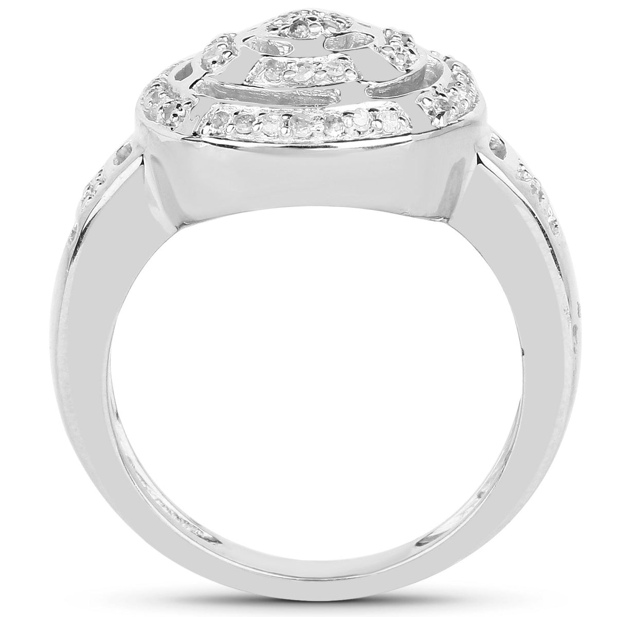 Anillo de plata de ley .925 chapado en oro amarillo de 14 quilates con diamante blanco genuino de 0,21 quilates