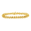 10KT Yellow Gold Plated .925 Sterling Silver 1 cttw Prong-Set Diamond Link Bracelet (J-K, I1-I2) - 7.5