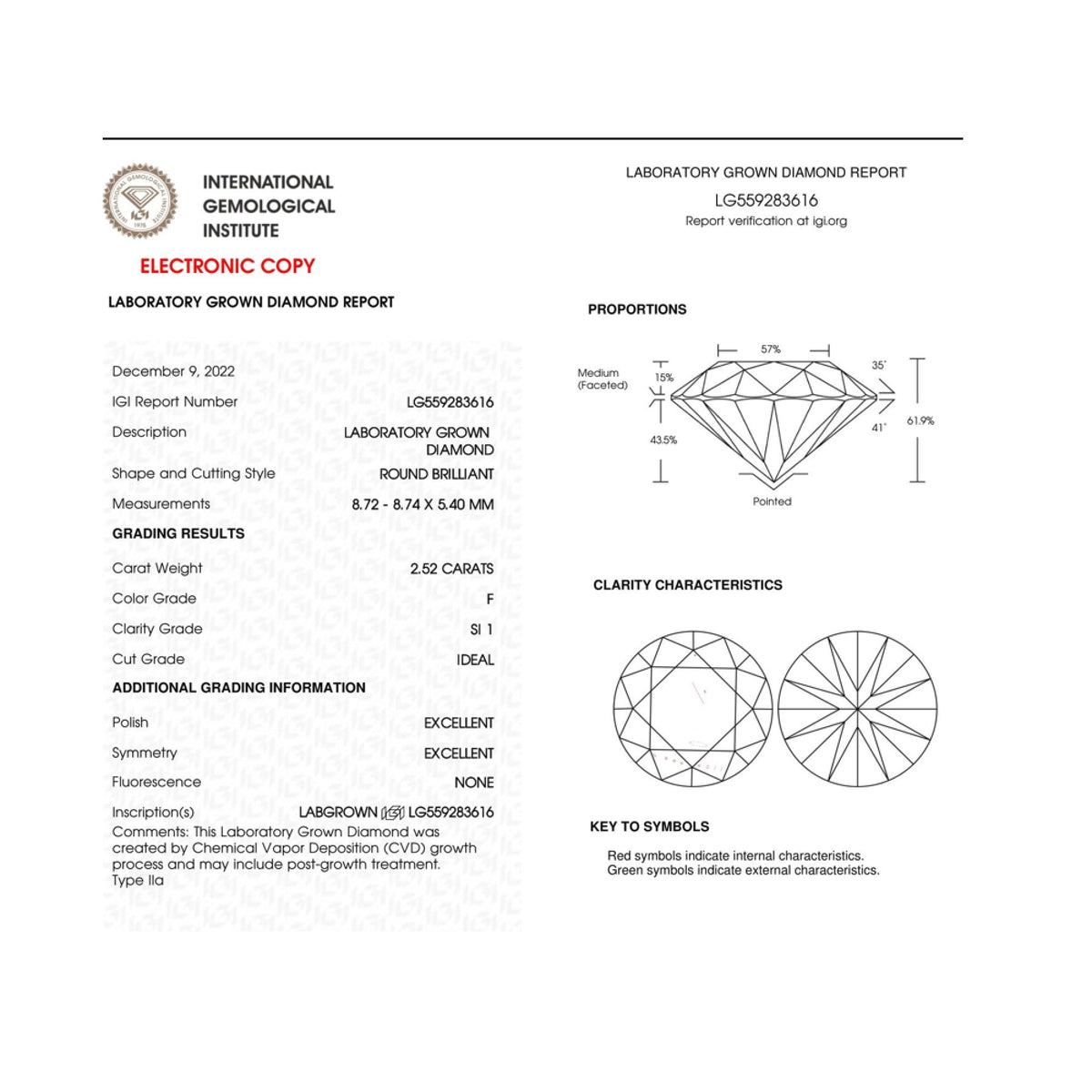 Pendientes IGI Certified de Oro Blanco de 14K, 5.00 Cttw, con Diamante Cultivado de Talla Brillante Redonda, Diseño Clásico de 4 Garras y Cierres de Rosca (Color F-G, Claridad SI1)
