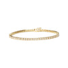 14K Yellow Gold 6.0 Cttw Classic 4 Prong Set Round Brilliant Cut Diamond Tennis Bracelet (K-L Color, VS2-SI1 Clarity) - 7.25
