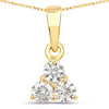 0.33 Carat Genuine Lab Grown Diamond 14K Yellow Gold Pendant