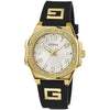 Reloj de pulsera Guess de mujer negro y dorado