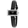 Coach Cuarzo Plateado Cuero Negro para Mujer