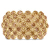 10K Yellow Gold 2.0 Cttw Brown Diamond Teardrop Design Cocktail Ring