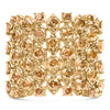 10K Yellow Gold 2.0 Cttw Brown Diamond Mesh Link Cocktail Ring