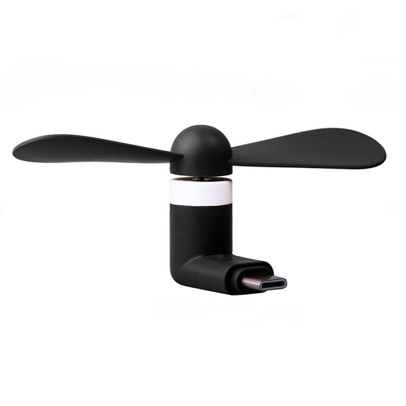 Type-C Phone Mini Fan - Low Noise, High Speed