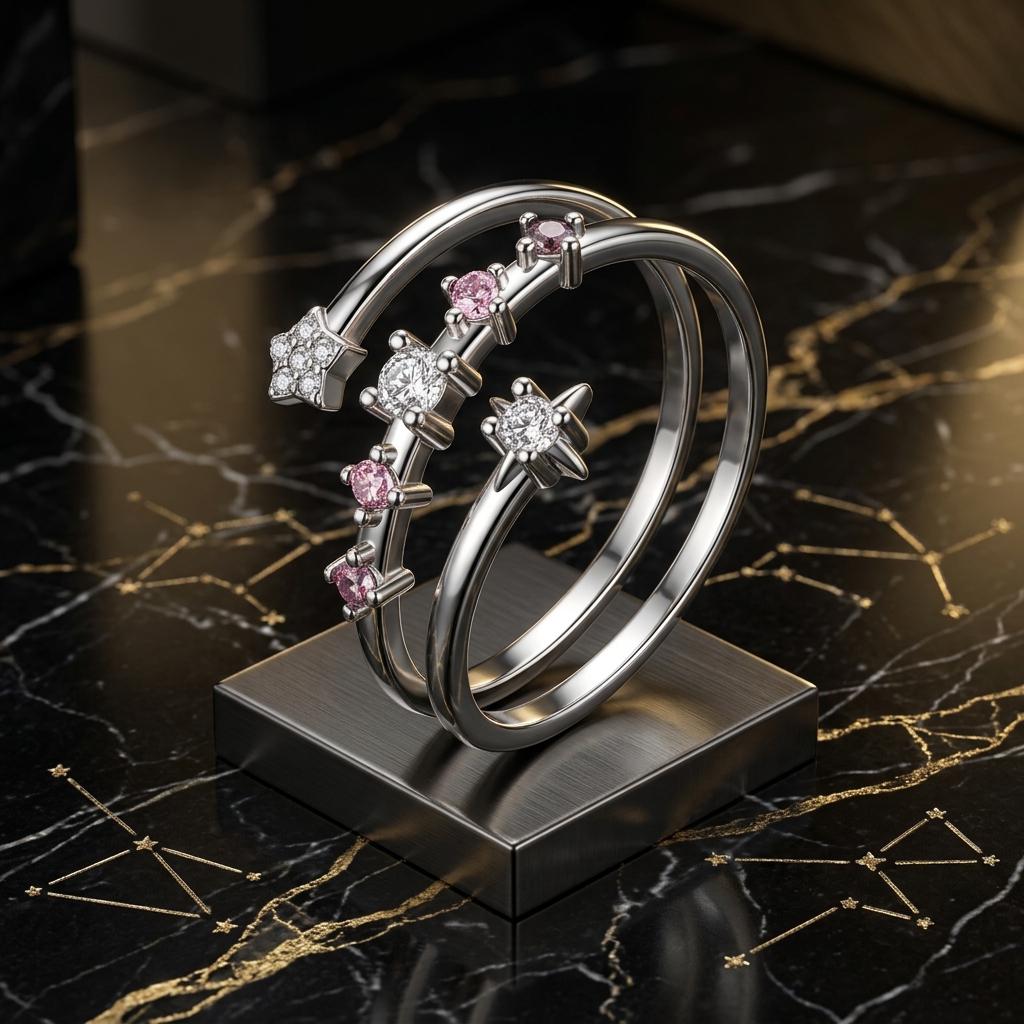 Anillo de plata de ley 925 con pavé de circonitas cúbicas