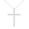 .925 Sterling Silver 4.0 Cttw Diamond 2-1/4