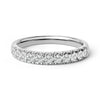 14K White Gold 1/2 Cttw Round Diamond 11 Stone Classic Band