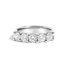 14K White Gold 1 1/2 Cttw Diamond 5 Stone Band Ring