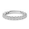 14K White Gold 1.00 Cttw Round Diamond Prong Set Wedding Band