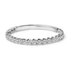 14K White Gold 1/4 Cttw Round Diamond Prong Set Wedding Band