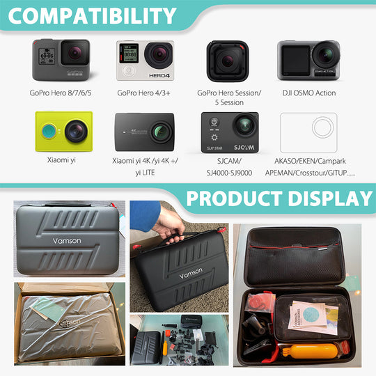 84pcs GoPro Action Camera Accessories Kit - Ultimate Bundle with Waterproof Case