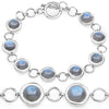 Pulsera de plata de ley .925 con labradorita genuina de 15,48 quilates