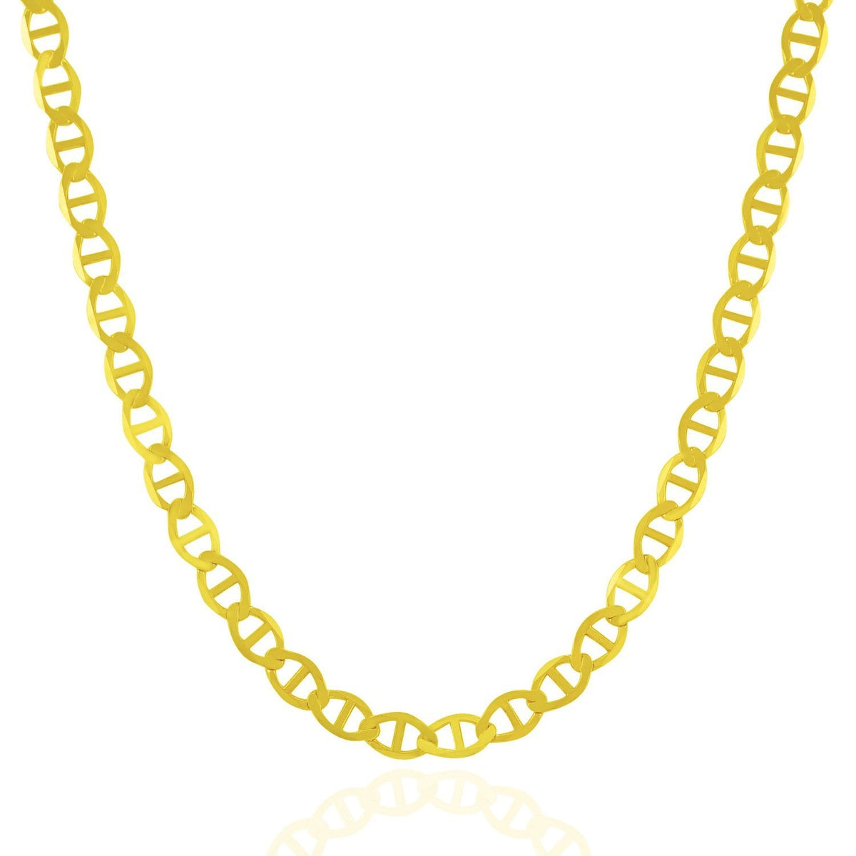 Cadena de eslabones tipo "Mariner" de oro amarillo de 10k y 5.5mm