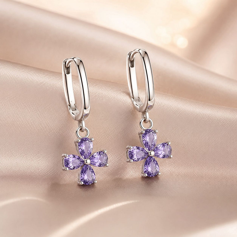 925 Sterling Silver Earrings with Pavé Setting CZ for Women