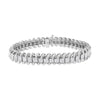 14K White Gold 5.0 Cttw Princess Cut Diamond 7