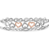 Sterling Silver Diamond Accent 3 Piece Adjustable Bolo Bracelet Set