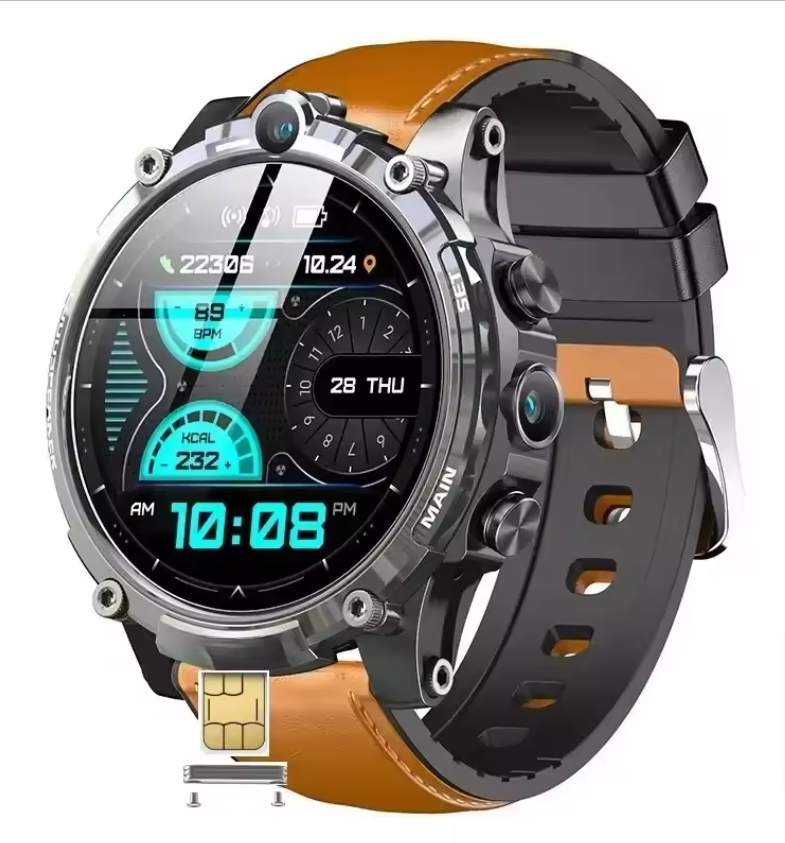 Garmin Tactix Upgraded Smartwatch - 4G LTE, Dual Camera, Heart Rate Monitor & Google Play Store